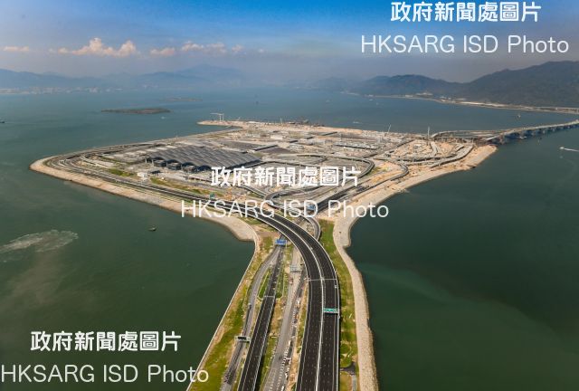 Aerial Photo of Hong Kong - Zhuhai - Macao Bridge (HZMB) Hong Kong Boundary Crossing Facilities (HKBCF) Reclamation Works 
