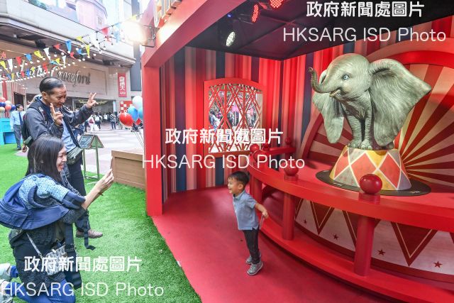 Different forms of the beloved flying elephant Dumbo, whose adventures have enthralled millions, is taking over Times Square until April 28.
